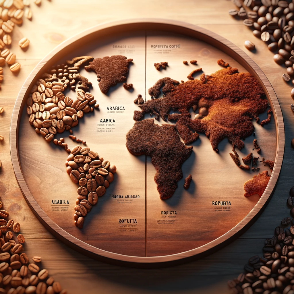 Single Origin and Blend Coffee World Map