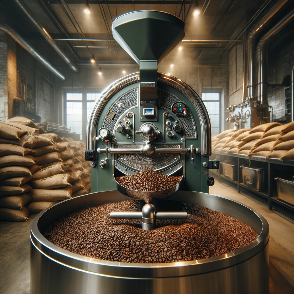 Showing how coffee is made